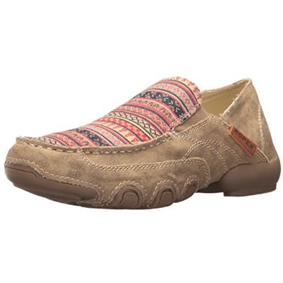 ROPER Damen Gänseblümchen, Geometrische Schlupfschuhe Fahrer-Slipper, Hellbraunes Segeltuch, 37.5 EU ROPER Damen Gänseblümchen, Geometrische Schlupfschuhe Fahrer-Slipper, Hellbraunes Segeltuch, 37.5 EU