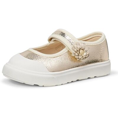 Amazon Mädchen Mary-Jane-Sneaker, Ballerinas, Turnschuhe, Metallisches Gold, 19 EU Amazon Mädchen Mary-Jane-Sneaker, Ballerinas, Turnschuhe, Metallisches Gold, 19 EU