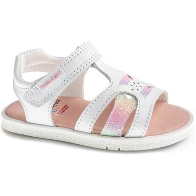 Pablosky QUIZZ 073000 Baby-Sandalen für Mädchen, Weiß, Breite 21 Pablosky QUIZZ 073000 Baby-Sandalen für Mädchen, Weiß, Breite 21
