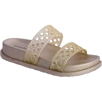 AMICHI Damen-Flip-Flops – Flip-Flops für Strand und Pool – Flip-Flop-Sandalen aus Gummi mit rutschfester und leichter Sohle, gold, 37 EU Ancho AMICHI Damen-Flip-Flops – Flip-Flops für Strand und Pool – Flip-Flop-Sandalen aus Gummi mit rutschfester und leichter Sohle, gold, 37 EU Ancho