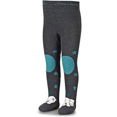 Sterntaler Baby Krabbelstrumpfhose Unisex – Motiv Eisbär mit ABS-Noppen an Knie, Spann und Sohle – weiches Innenfutter an Knie- und Sohlenbereich anthrazit melange, Größe 86 Sterntaler Baby Krabbelstrumpfhose Unisex – Motiv Eisbär mit ABS-Noppen an Knie, Spann und Sohle – weiches Innenfutter an Knie- und Sohlenbereich anthrazit melange, Größe 86
