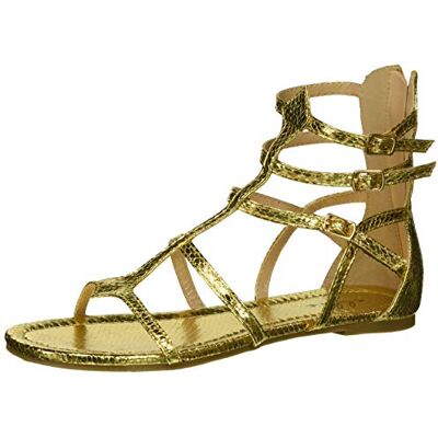 Ellie Shoes Damen 015-ATHENA Flache Sandale, Gold, 38 EU Ellie Shoes Damen 015-ATHENA Flache Sandale, Gold, 38 EU