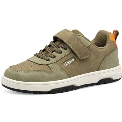 S. Oliver Mädchen Sneaker flach mit Klettverschluss Bequem, Grün (Khaki), 33 EU S. Oliver Mädchen Sneaker flach mit Klettverschluss Bequem, Grün (Khaki), 33 EU