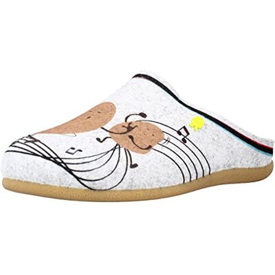 HOT POTATOES FEHRINS, Hausschuh Damen, Gris, 37 EU HOT POTATOES FEHRINS, Hausschuh Damen, Gris, 37 EU