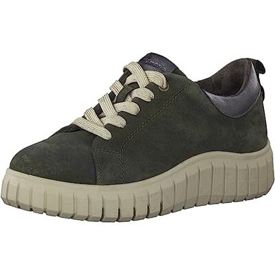 Tamaris Damen 8-83721-41 Sneaker, Khaki Suede, 40 EU Tamaris Damen 8-83721-41 Sneaker, Khaki Suede, 40 EU