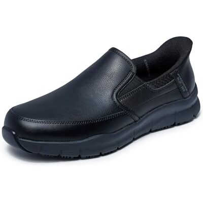 Skechers Herren Nampa Broxtin Hands Free Slip-Ins Sr Food Service Schuh, Schwarz, 11 US Skechers Herren Nampa Broxtin Hands Free Slip-Ins Sr Food Service Schuh, Schwarz, 11 US
