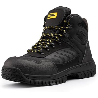 BLACK HAMMER Herren Sicherheitsstiefel S3 SRC Wildleder mit Stahlkappe & Zwischensohle Rutschfest und Antistatisch Breite Passform für Arbeitsstätten Entworfen für Stil und Komfort Beast (39 EU) BLACK HAMMER Herren Sicherheitsstiefel S3 SRC Wildleder mit Stahlkappe & Zwischensohle Rutschfest und Antistatisch Breite Passform für Arbeitsstätten Entworfen für Stil und Komfort Beast (39 EU)