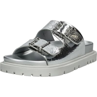 Replay Damen Sandalen Glänzend, Silver 050 (Silber), 35 Replay Damen Sandalen Glänzend, Silver 050 (Silber), 35