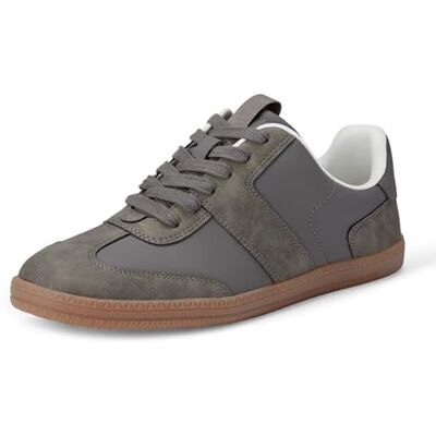 Amazon Damen Niedriger Retro-Sneaker, Kunstleder und Kunstwildleder, Grau, 37 EU Amazon Damen Niedriger Retro-Sneaker, Kunstleder und Kunstwildleder, Grau, 37 EU