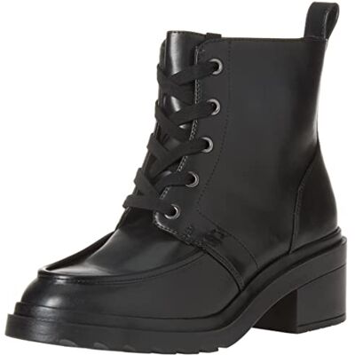 Amazon Damen Moc-Toe-Stiefel, Schwarz, 35.5 EU Weit Amazon Damen Moc-Toe-Stiefel, Schwarz, 35.5 EU Weit