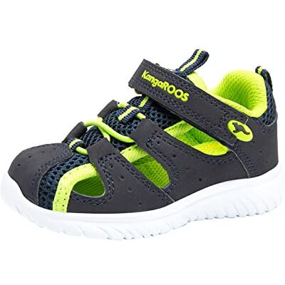 KangaROOS Unisex Kinder KI-Rock Lite EV Sandal , dk navy/lime, 28 KangaROOS Unisex Kinder KI-Rock Lite EV Sandal , dk navy/lime, 28