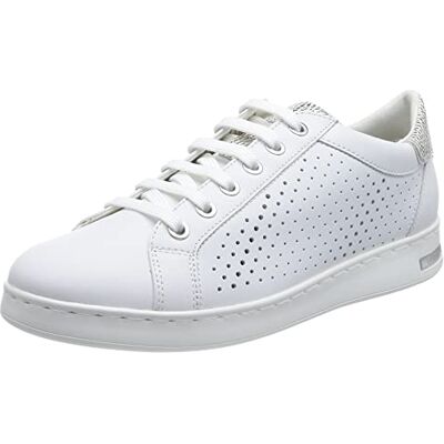 Geox Woman Donna Jaysen Sneakers White/Silver 35_EU Geox Woman Donna Jaysen Sneakers White/Silver 35_EU