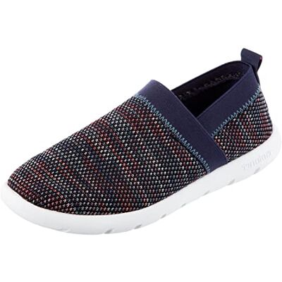 Isotoner Damen Leichter und Atmungsaktiver Elastischer Strick-Slip-on-Schuh Hausschuh, Marineblau, 36 EU Isotoner Damen Leichter und Atmungsaktiver Elastischer Strick-Slip-on-Schuh Hausschuh, Marineblau, 36 EU