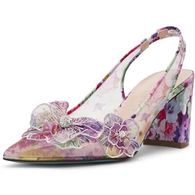 Betsey Johnson Damen Petra Pumps, Helles Blumenmuster, 38.5 EU Betsey Johnson Damen Petra Pumps, Helles Blumenmuster, 38.5 EU