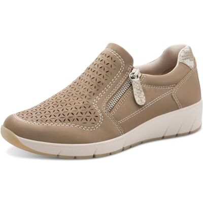 Jana Damen Slip On Vegan 8-24765-46 Sneaker, Taupe, 40 EU Jana Damen Slip On Vegan 8-24765-46 Sneaker, Taupe, 40 EU
