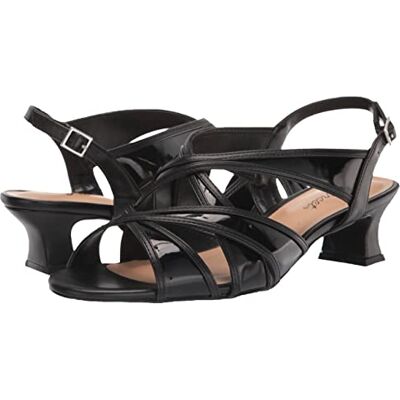 Easy Street Damen Tristen Slingback Sandale mit Absatz, Schwarz, 38.5 EU Easy Street Damen Tristen Slingback Sandale mit Absatz, Schwarz, 38.5 EU
