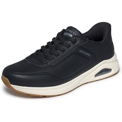 Skechers Herren Arch Fit UNO Slip-InTurnschuhe, Black Duraleather, 42 EU Skechers Herren Arch Fit UNO Slip-InTurnschuhe, Black Duraleather, 42 EU