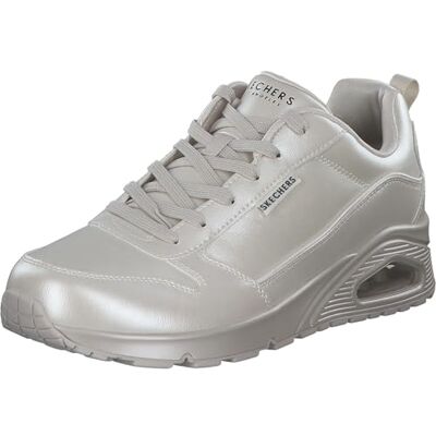 Skechers Damen UNO Galactic Gal Sneakers, Off White Duraleather Jersey, 37.5 EU Skechers Damen UNO Galactic Gal Sneakers, Off White Duraleather Jersey, 37.5 EU
