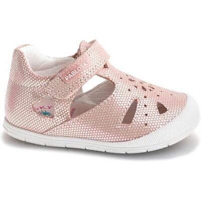 Pablosky Jungen Mädchen Ziggy 050177 Sandalen, Rosa, 19 EU Weit Pablosky Jungen Mädchen Ziggy 050177 Sandalen, Rosa, 19 EU Weit