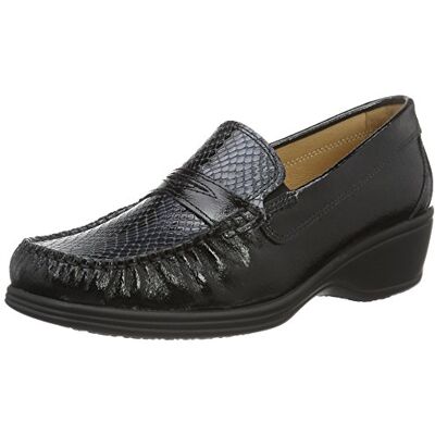 Hans Herrmann Collection HHC, Damen Mokassin, Schwarz (Nero-blu), 36 EU Hans Herrmann Collection HHC, Damen Mokassin, Schwarz (Nero-blu), 36 EU