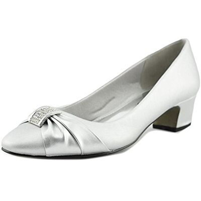 Easy Street Damen Eloise Pumps, Silver Satin Silver Easy Flex Dance Sole, 41 EU Easy Street Damen Eloise Pumps, Silver Satin Silver Easy Flex Dance Sole, 41 EU