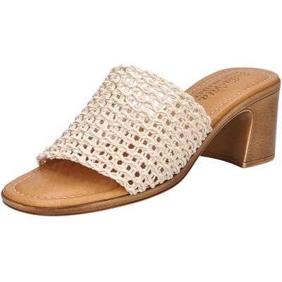 Bella Vita Damen Eni-Italy Sandale mit Absatz, Naturgewebt, 41.5 EU Bella Vita Damen Eni-Italy Sandale mit Absatz, Naturgewebt, 41.5 EU