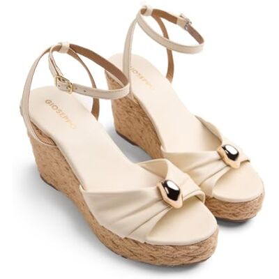 GIOSEPPO Damen Soudan T-Riemen, Elfenbein, 40 EU GIOSEPPO Damen Soudan T-Riemen, Elfenbein, 40 EU