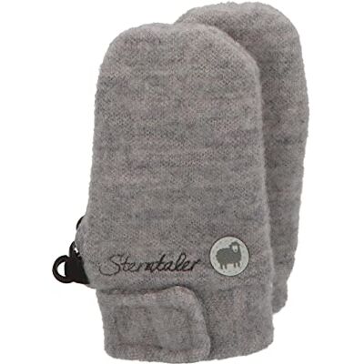Sterntaler Fäustling ohne Daumen aus Merinowolle, gefüttert, mit Klettverschluss Unisex Accessoires für Babys & Kleinkinder weich und warm silber meliert, Gr. 2 Sterntaler Fäustling ohne Daumen aus Merinowolle, gefüttert, mit Klettverschluss Unisex Accessoires für Babys & Kleinkinder weich und warm silber meliert, Gr. 2