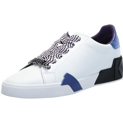 KARL LAGERFELD Damen Melora Lace Up Sneaker, Weiß/Mehrfarbig, 35.5 EU KARL LAGERFELD Damen Melora Lace Up Sneaker, Weiß/Mehrfarbig, 35.5 EU