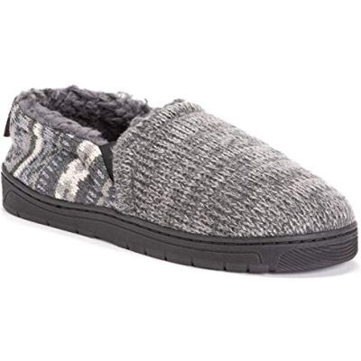 MUK LUKS Herren Christopher Hausschuhe Slipper, Dunkelgrau/Cinder, Medium MUK LUKS Herren Christopher Hausschuhe Slipper, Dunkelgrau/Cinder, Medium