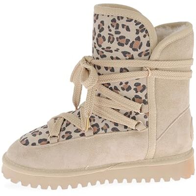 Les Tropéziennes par M. Belarbi dresco Damen Chaleypo Stadtschuhe, Schneestiefel, Sand-Leopard, 37 EU Les Tropéziennes par M. Belarbi dresco Damen Chaleypo Stadtschuhe, Schneestiefel, Sand-Leopard, 37 EU