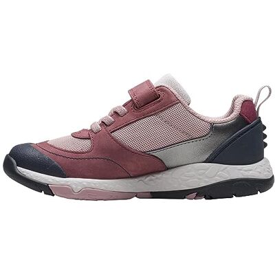 Clarks SteggyStrideK. Sneaker, Berry Leather, 33.5 EU Clarks SteggyStrideK. Sneaker, Berry Leather, 33.5 EU