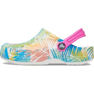 Crocs Unisex Kinder Baya Tropical Print Amazon Clog T Clog, Tropical/White, 19/20 EU Crocs Unisex Kinder Baya Tropical Print Amazon Clog T Clog, Tropical/White, 19/20 EU