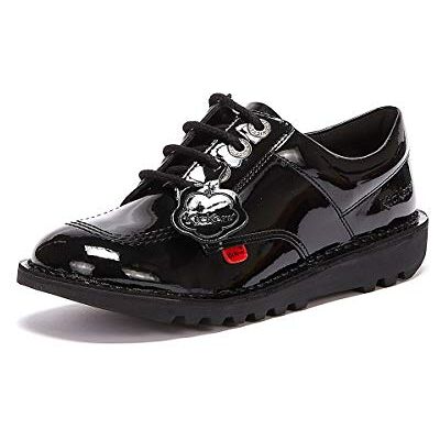 Kickers Kick Lo Patent Schwarze Jugendschuhe-UK 6 / EU 39 Kickers Kick Lo Patent Schwarze Jugendschuhe-UK 6 / EU 39
