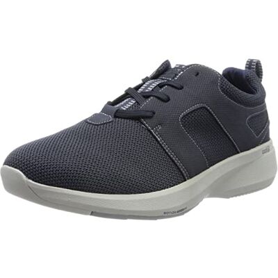 Clarks Herren Lehman Tie Sneaker, Navy, 40 EU Weit Clarks Herren Lehman Tie Sneaker, Navy, 40 EU Weit
