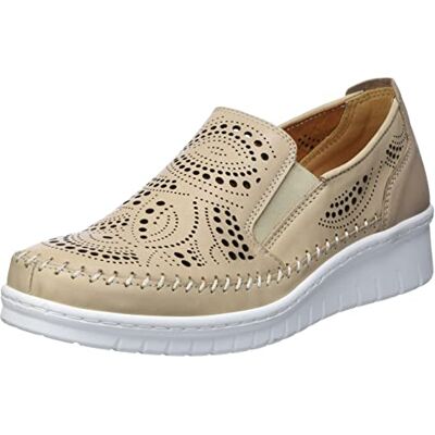 Comfortabel 940134-08, Damen-Mokassin, beige, 33.5 EU Comfortabel 940134-08, Damen-Mokassin, beige, 33.5 EU