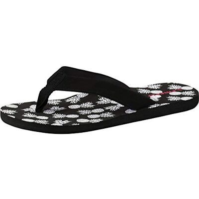 FIREFLY Zehensandale Kahana, Damen Pantoletten, Schwarz (Schwarz/Weiss/Pink 900), 37 EU (4 UK) FIREFLY Zehensandale Kahana, Damen Pantoletten, Schwarz (Schwarz/Weiss/Pink 900), 37 EU (4 UK)