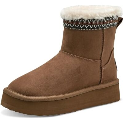 MARCO TOZZI Damen Boots Winter Gefüttert, Braun (Nut), 38 EU MARCO TOZZI Damen Boots Winter Gefüttert, Braun (Nut), 38 EU