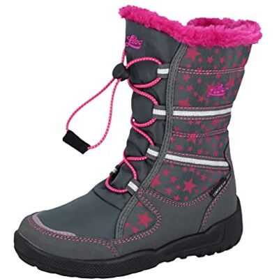 Lico Briana Mädchen Schneestiefel, grau/pink, 39 EU Lico Briana Mädchen Schneestiefel, grau/pink, 39 EU
