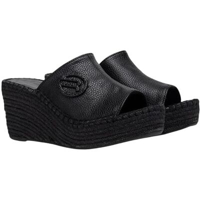 Replay Damen Espadrille-Sandalen Offener Zehenbereich, Black 003 (Schwarz), 36 Replay Damen Espadrille-Sandalen Offener Zehenbereich, Black 003 (Schwarz), 36