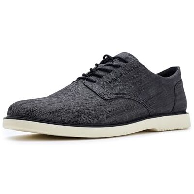 TOMS Herren Joshua Oxford, Black Crosshatch Denim, 42.5 EU TOMS Herren Joshua Oxford, Black Crosshatch Denim, 42.5 EU