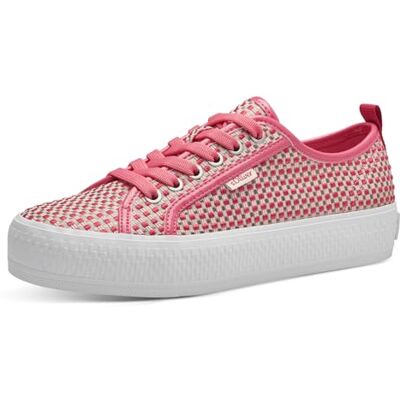 S. Oliver Damen Sneaker flach mit dicker Sohle aus Stoff, Rosa (Fuxia Comb.), 37 EU S. Oliver Damen Sneaker flach mit dicker Sohle aus Stoff, Rosa (Fuxia Comb.), 37 EU