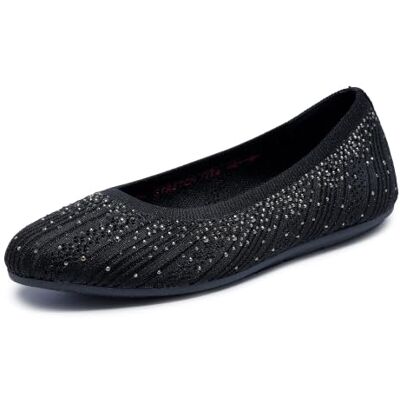 Skechers Damen Cleo 2.0-Glitzy Daze Ballerinas, Schwarz, 37 EU Skechers Damen Cleo 2.0-Glitzy Daze Ballerinas, Schwarz, 37 EU