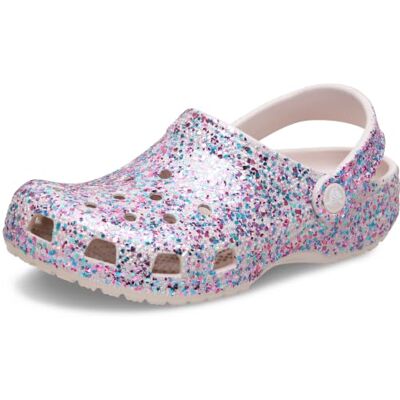 Crocs ,Unisex Kinder,Classic Dazzle Glitter Clog K,Kakaocreme,34-35 Crocs ,Unisex Kinder,Classic Dazzle Glitter Clog K,Kakaocreme,34-35