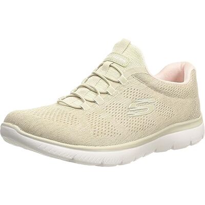 Skechers Summits Fun Flare Damen Sneaker, Taupe Pink Tppk, 35 EU Weit Skechers Summits Fun Flare Damen Sneaker, Taupe Pink Tppk, 35 EU Weit