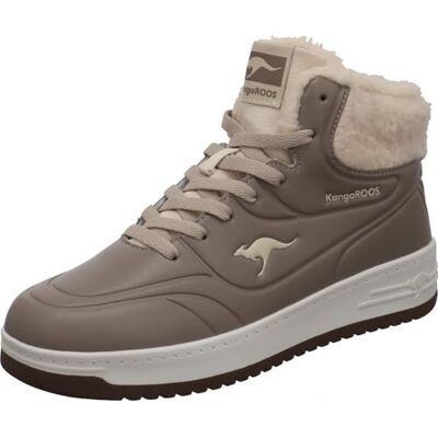 KangaROOS Damen K-Top Scoop Mid Sneaker, Jet Black/Mono, 38 EU KangaROOS Damen K-Top Scoop Mid Sneaker, Jet Black/Mono, 38 EU