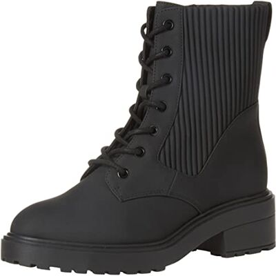 Amazon Damen Gummierter Springerstiefel mit Dicker Außensohle, Schwarz, 38 EU Amazon Damen Gummierter Springerstiefel mit Dicker Außensohle, Schwarz, 38 EU