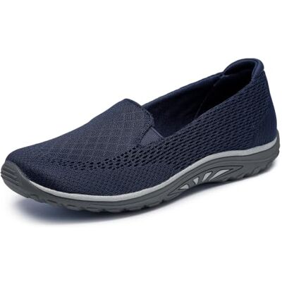 Skechers Damen Reggae Fest-Willows Vibe Flacher Slipper, Marineblau, 41 EU Skechers Damen Reggae Fest-Willows Vibe Flacher Slipper, Marineblau, 41 EU
