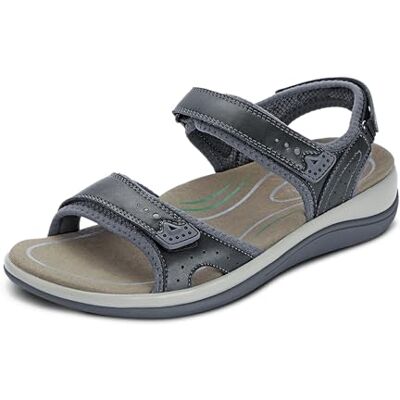 Orthofeet Malibuu Orthopädische Damen Sandalen Bequeme Open-Toe Sandale Mit 3-Fach Verstellbaren Riemen, Anatomischer Fußgewölbestütze Für Strand & Freizeit Orthofeet Malibuu Orthopädische Damen Sandalen Bequeme Open-Toe Sandale Mit 3-Fach Verstellbaren Riemen, Anatomischer Fußgewölbestütze Für Strand & Freizeit
