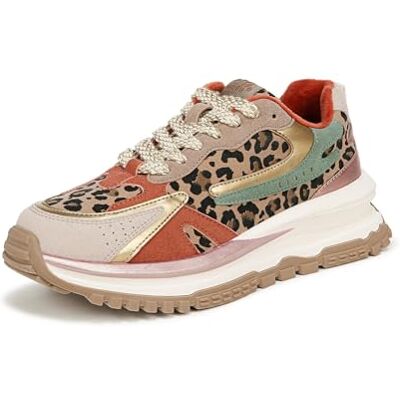 Blowfish Leo Damen-Sneaker mit Schnürung, Leopard, 37 EU Blowfish Leo Damen-Sneaker mit Schnürung, Leopard, 37 EU